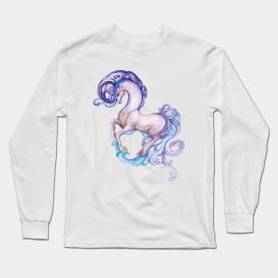 Fairy Pony, Watercolor drawing Long Sleeve T-Shirt